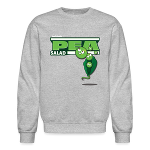Pea Salad Character Comfort Adult Crewneck Sweatshirt - heather gray