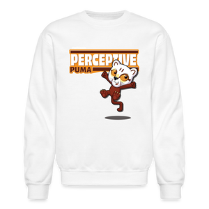 Perceptive Puma Character Comfort Adult Crewneck Sweatshirt - white