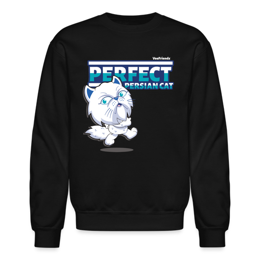 Perfect Persian Cat Character Comfort Adult Crewneck Sweatshirt - black