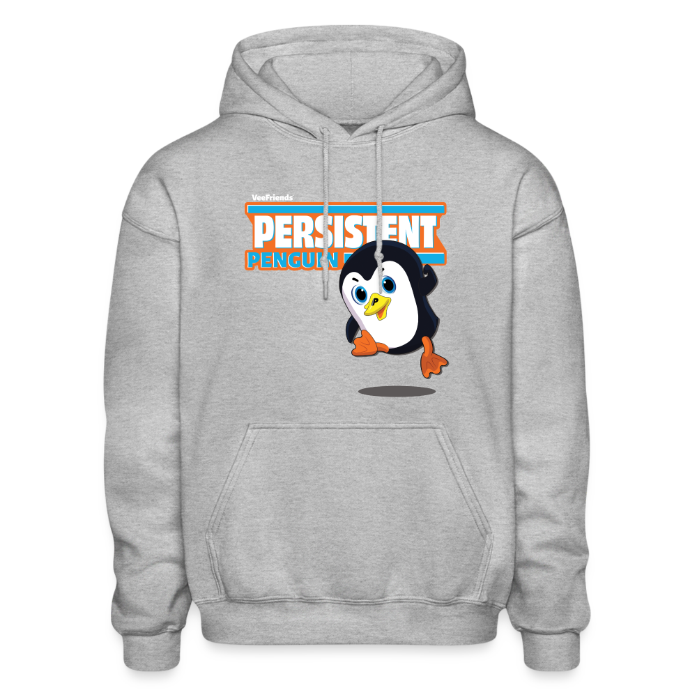 Persistent Penguin Character Comfort Adult Hoodie - heather gray