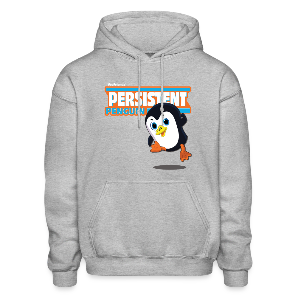 
            
                Load image into Gallery viewer, Persistent Penguin Character Comfort Adult Hoodie - heather gray
            
        