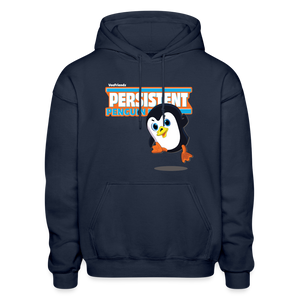 Persistent Penguin Character Comfort Adult Hoodie - navy