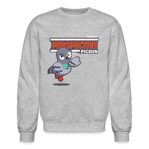 
            
                Load image into Gallery viewer, Perspective Pigeon Character Comfort Adult Crewneck Sweatshirt - heather gray
            
        