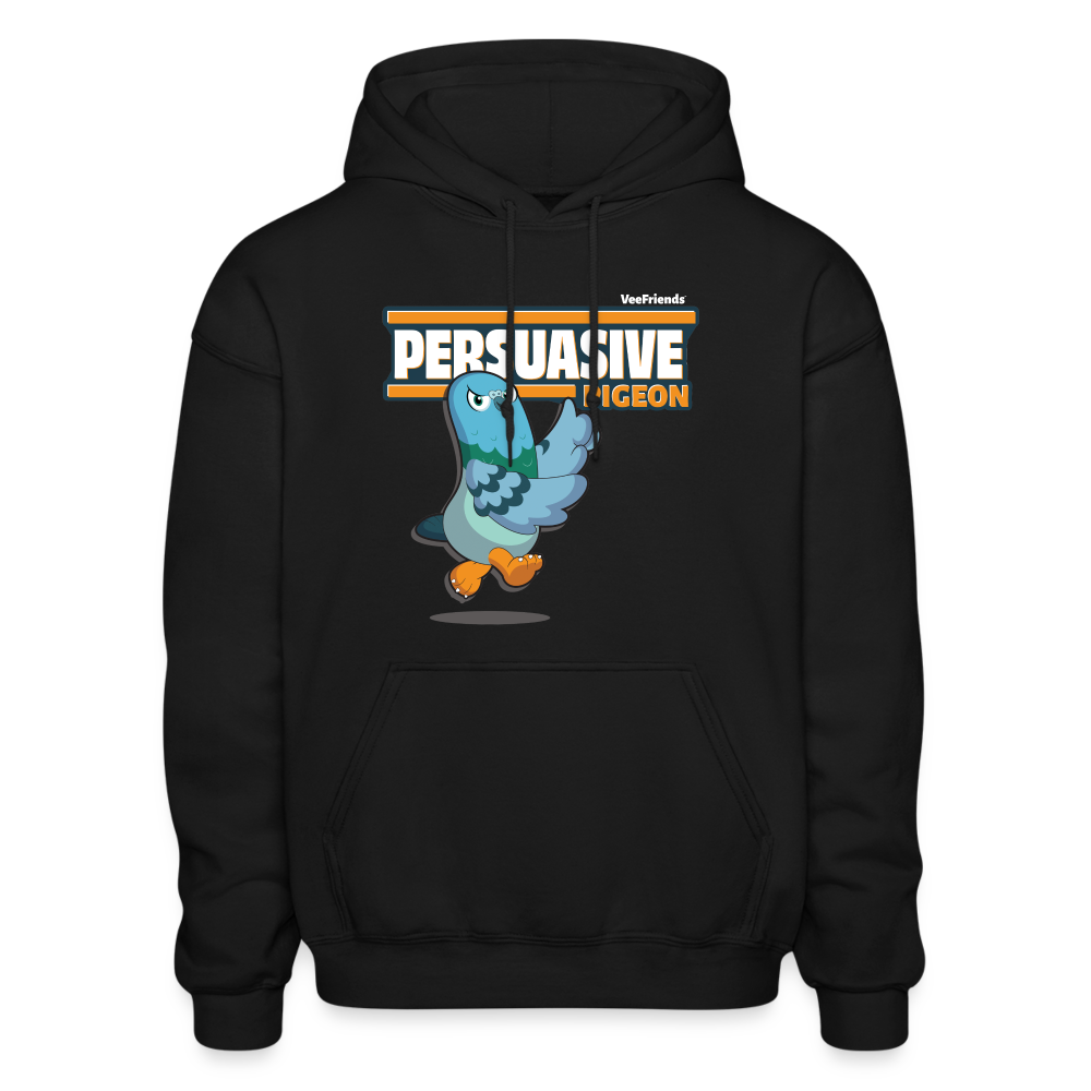 Persuasive Pigeon Character Comfort Adult Hoodie - black