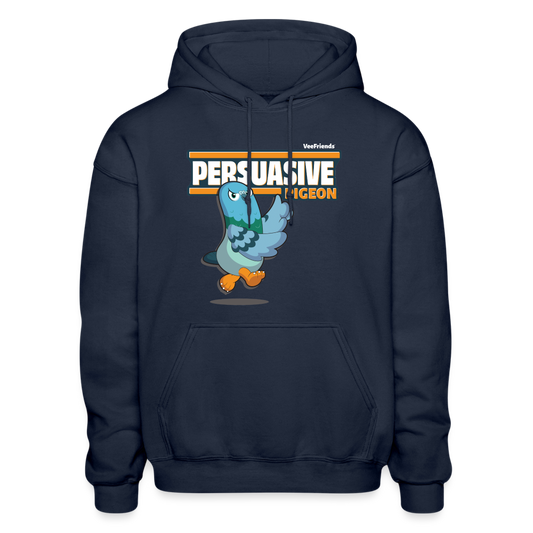 Persuasive Pigeon Character Comfort Adult Hoodie - navy