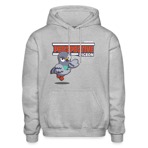 
            
                Load image into Gallery viewer, Perspective Pigeon Character Comfort Adult Hoodie - heather gray
            
        