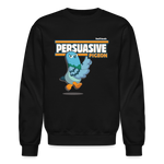 Persuasive Pigeon Character Comfort Adult Crewneck Sweatshirt - black