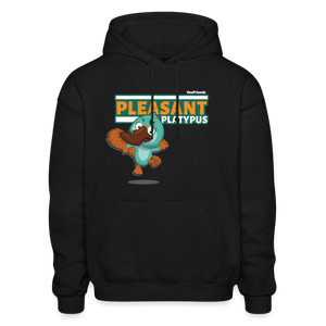 Pleasant Platypus Character Comfort Adult Hoodie - black