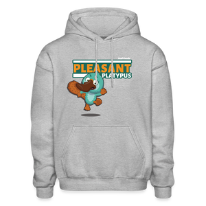 Pleasant Platypus Character Comfort Adult Hoodie - heather gray