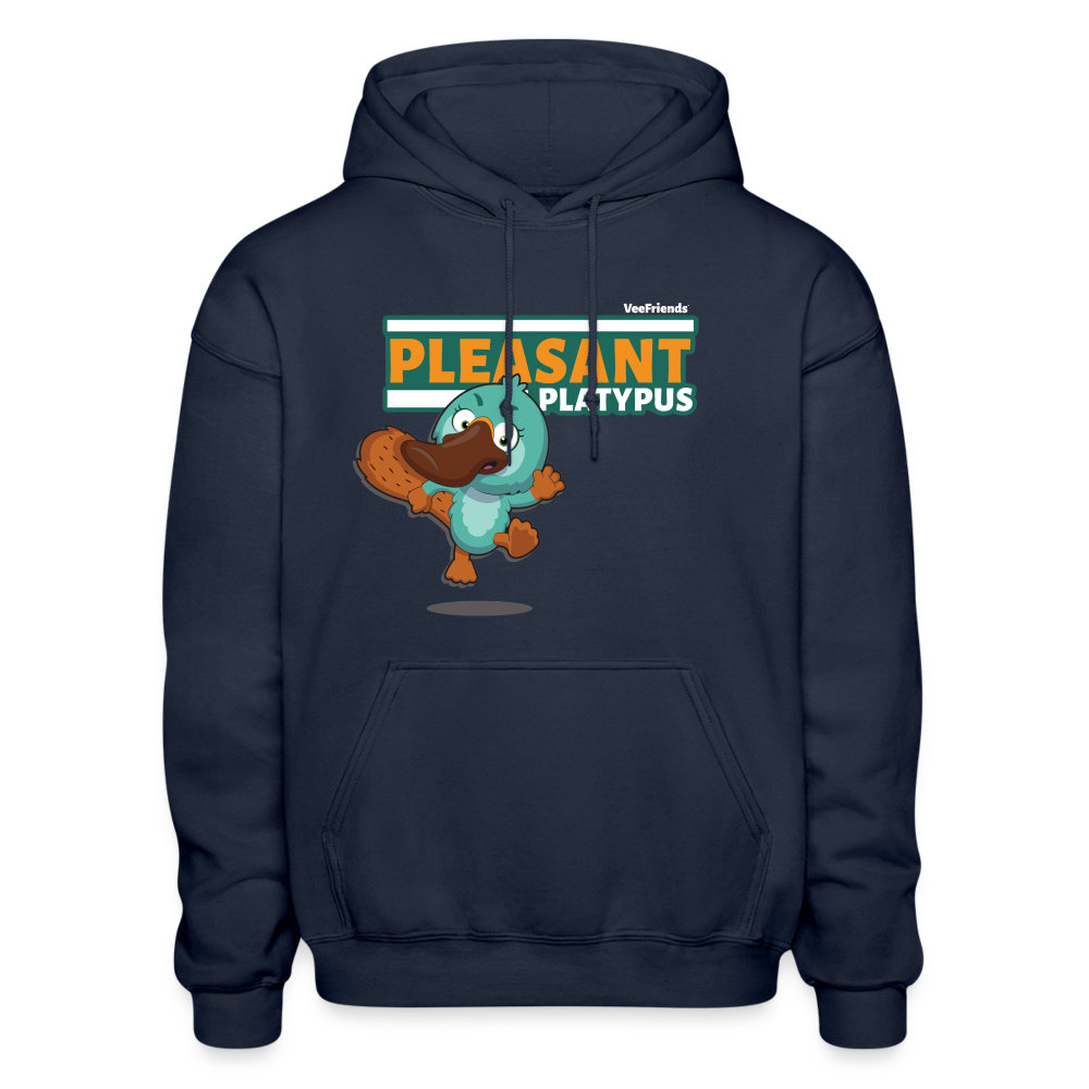 Pleasant Platypus Character Comfort Adult Hoodie - navy