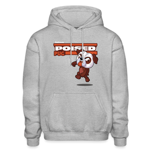 
            
                Load image into Gallery viewer, Poised Pug Character Comfort Adult Hoodie - heather gray
            
        