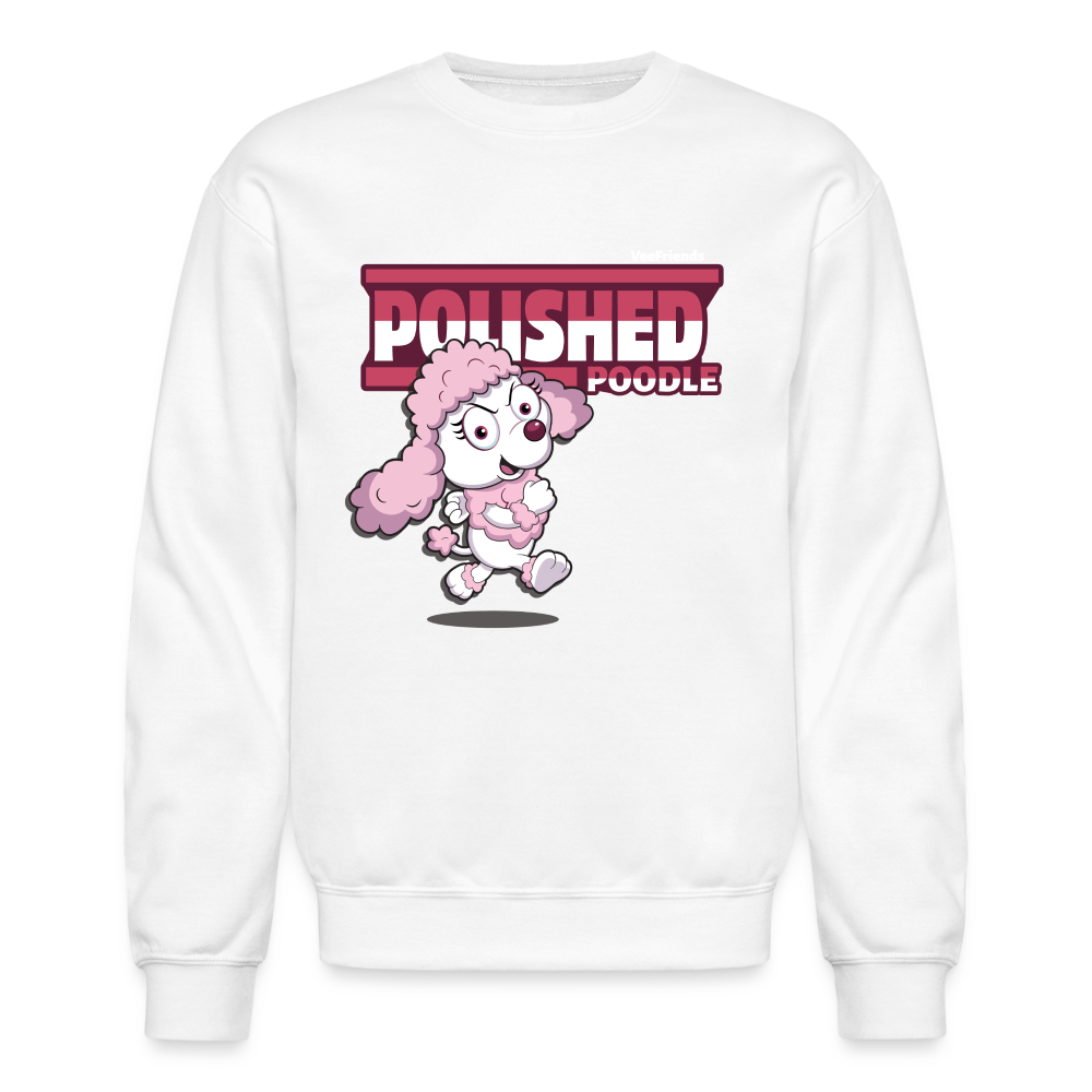 
            
                Load image into Gallery viewer, Polished Poodle Character Comfort Adult Crewneck Sweatshirt - white
            
        