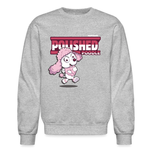 Polished Poodle Character Comfort Adult Crewneck Sweatshirt - heather gray