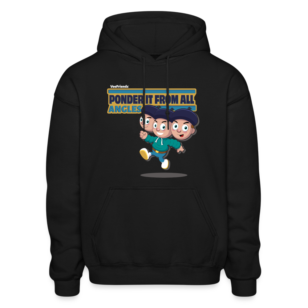 Ponder It From All Angles Character Comfort Adult Hoodie - black