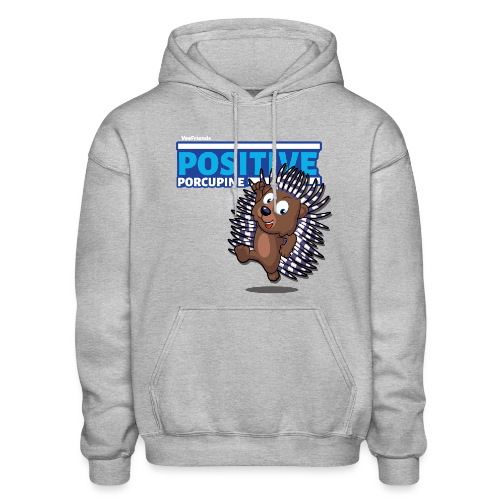 Positive Porcupine Character Comfort Adult Hoodie - heather gray