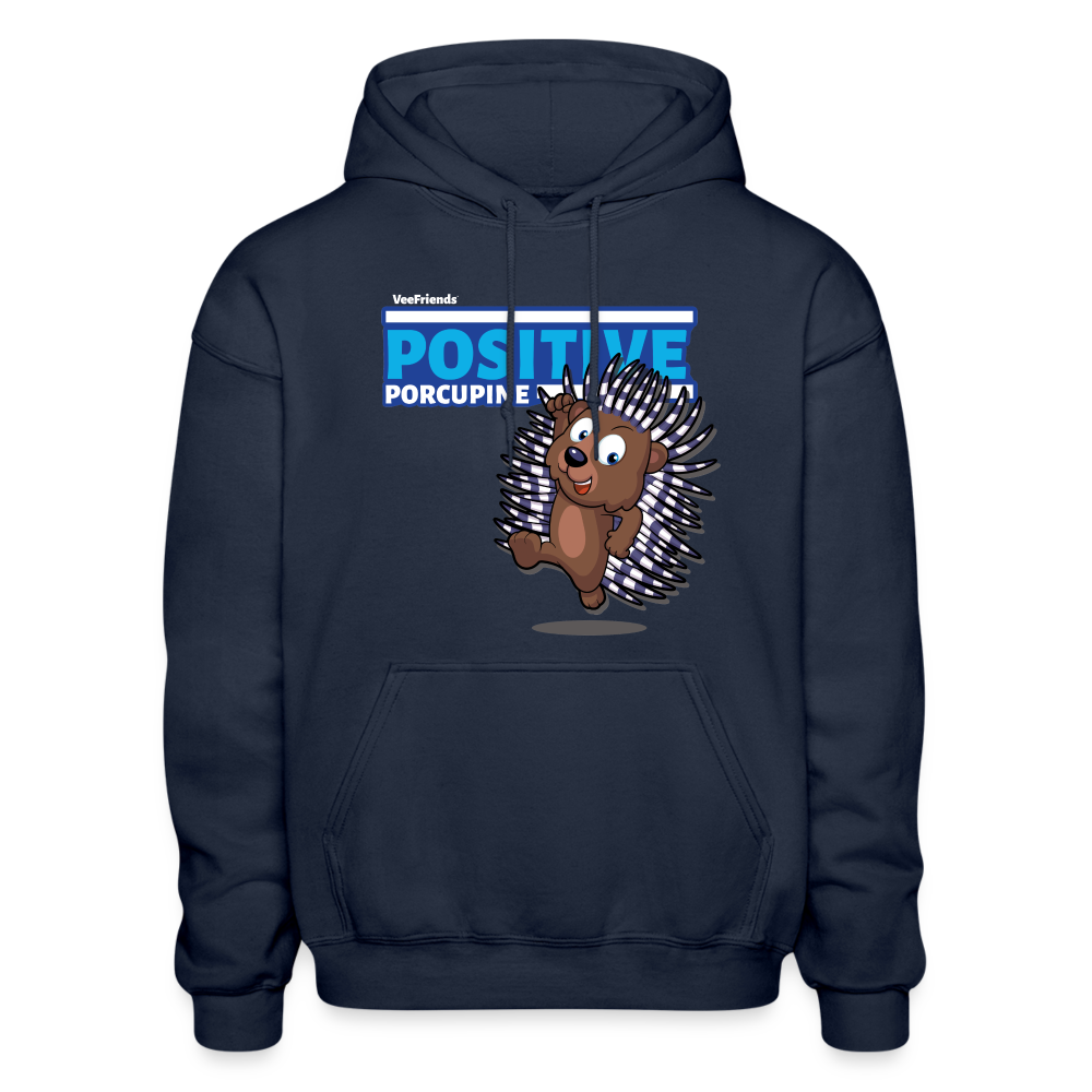 
            
                Load image into Gallery viewer, Positive Porcupine Character Comfort Adult Hoodie - navy
            
        