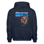 Positive Porcupine Character Comfort Adult Hoodie - navy