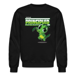 Principled Praying Mantis Character Comfort Adult Crewneck Sweatshirt - black