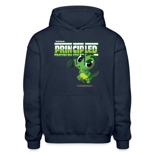 Principled Praying Mantis Character Comfort Adult Hoodie - navy