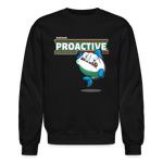 Proactive Piranha Character Comfort Adult Crewneck Sweatshirt - black