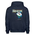 Proactive Piranha Character Comfort Adult Hoodie - navy