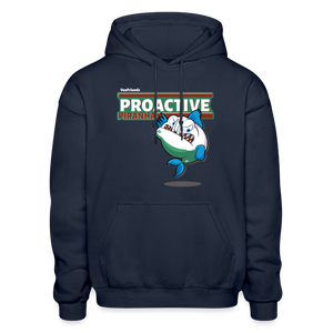 Proactive Piranha Character Comfort Adult Hoodie - navy