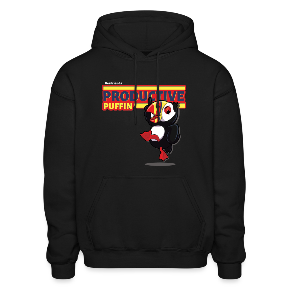 
            
                Load image into Gallery viewer, Productive Puffin Character Comfort Adult Hoodie - black
            
        