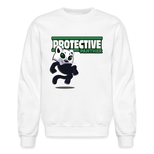 
            
                Load image into Gallery viewer, Protective Panther Character Comfort Adult Crewneck Sweatshirt - white
            
        