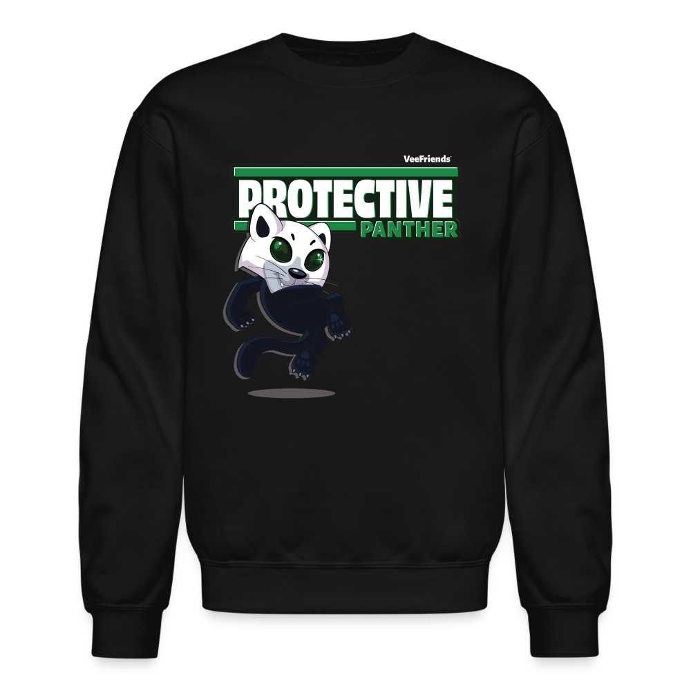 
            
                Load image into Gallery viewer, Protective Panther Character Comfort Adult Crewneck Sweatshirt - black
            
        