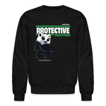 Protective Panther Character Comfort Adult Crewneck Sweatshirt - black