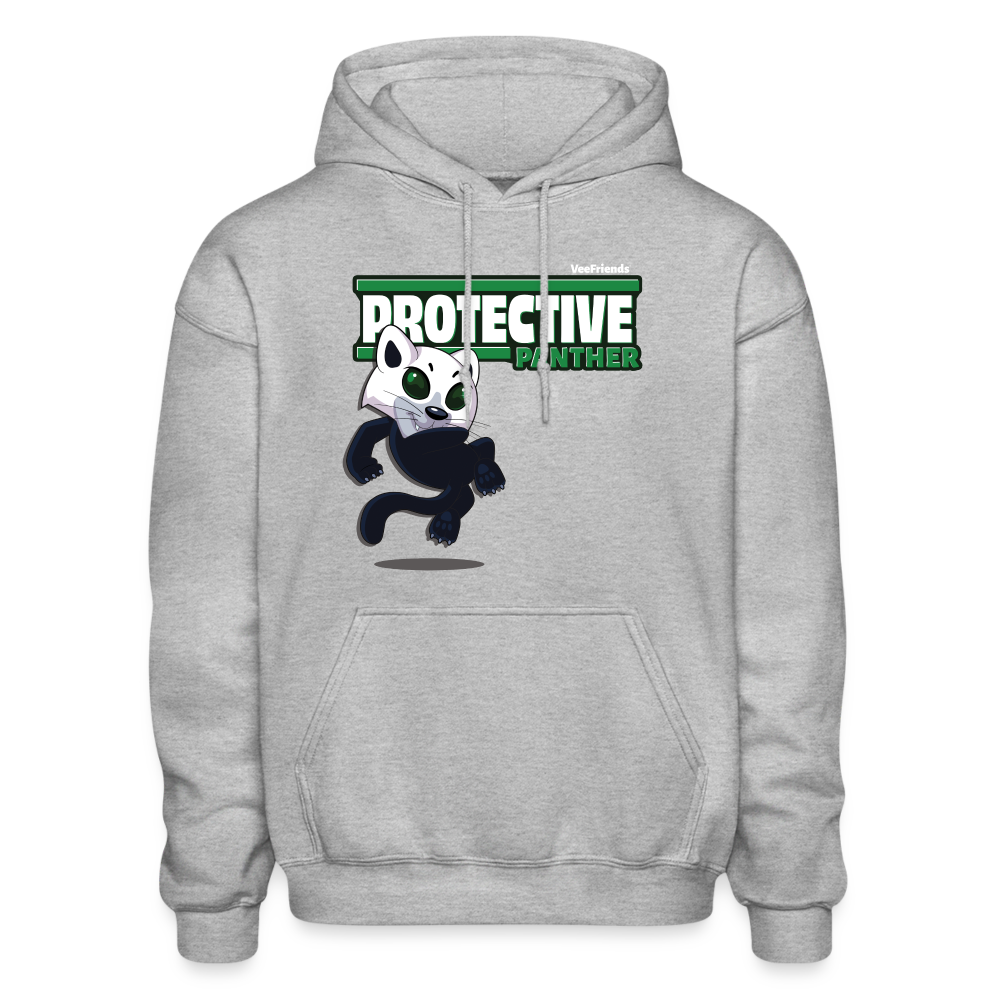 Protective Panther Character Comfort Adult Hoodie - heather gray