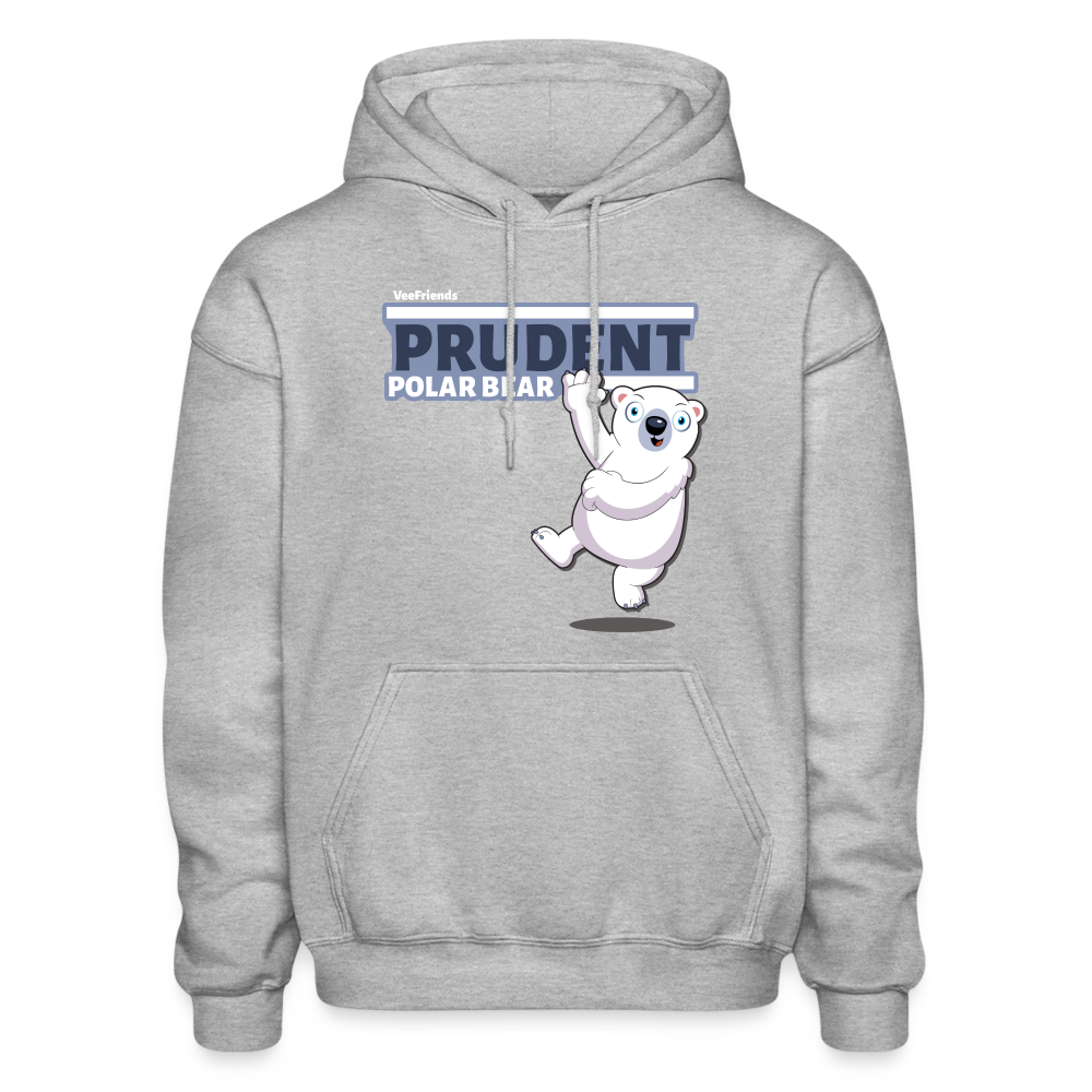 Prudent Polar Bear Character Comfort Adult Hoodie - heather gray