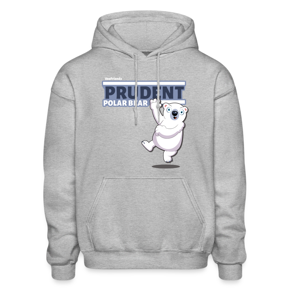 
            
                Load image into Gallery viewer, Prudent Polar Bear Character Comfort Adult Hoodie - heather gray
            
        