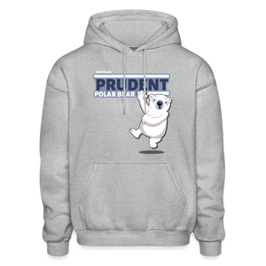 
            
                Load image into Gallery viewer, Prudent Polar Bear Character Comfort Adult Hoodie - heather gray
            
        