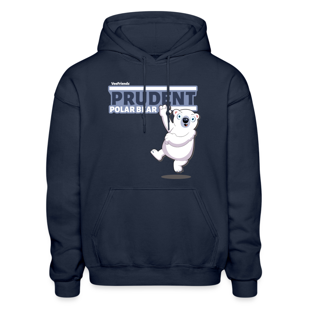 
            
                Load image into Gallery viewer, Prudent Polar Bear Character Comfort Adult Hoodie - navy
            
        