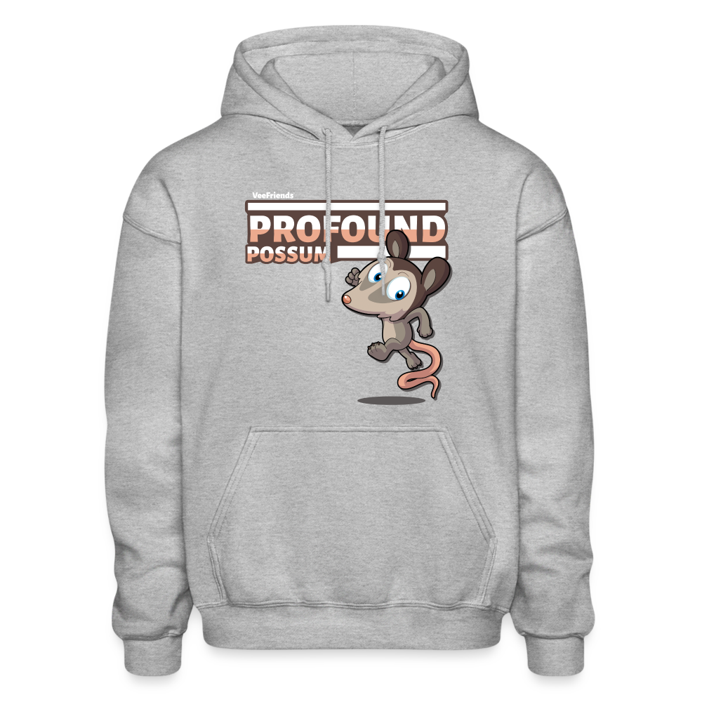 Profound Possum Character Comfort Adult Hoodie - heather gray