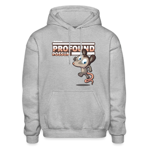 Profound Possum Character Comfort Adult Hoodie - heather gray