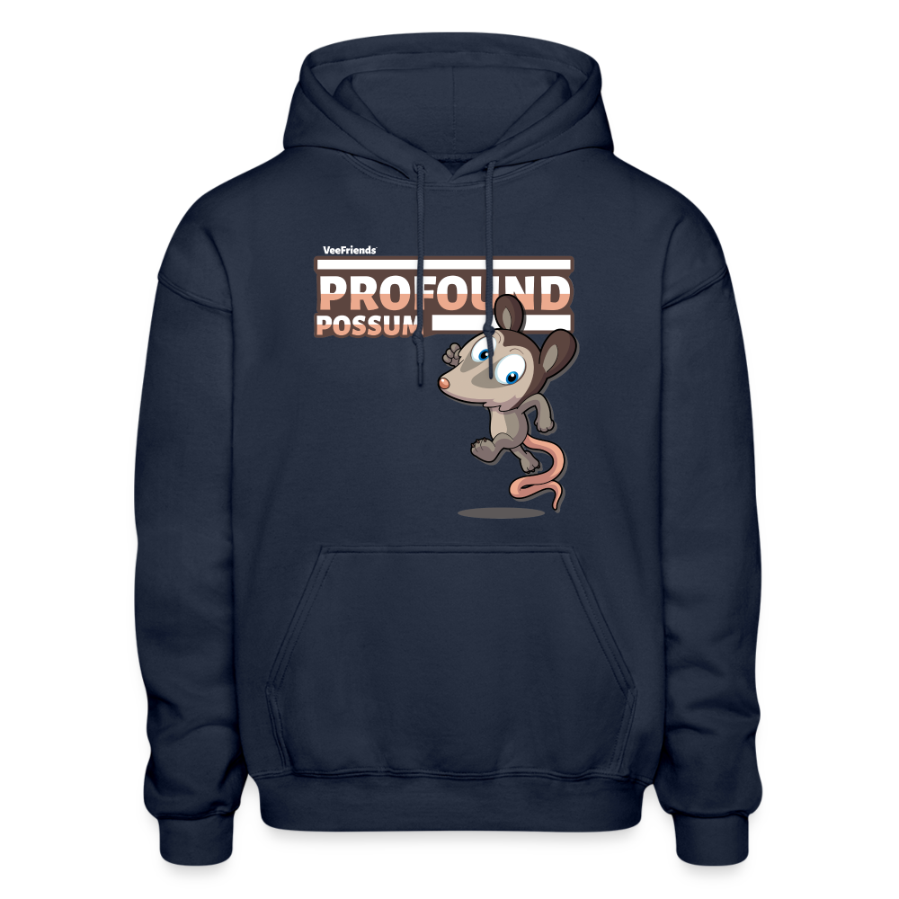 Profound Possum Character Comfort Adult Hoodie - navy