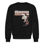 Profound Possum Character Comfort Adult Crewneck Sweatshirt - black