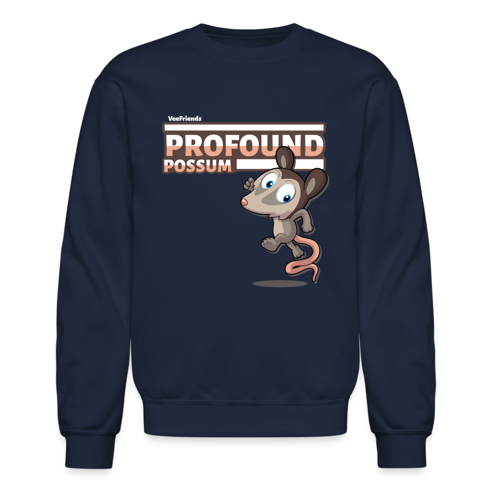 
            
                Load image into Gallery viewer, Profound Possum Character Comfort Adult Crewneck Sweatshirt - navy
            
        