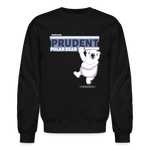 Prudent Polar Bear Character Comfort Adult Crewneck Sweatshirt - black