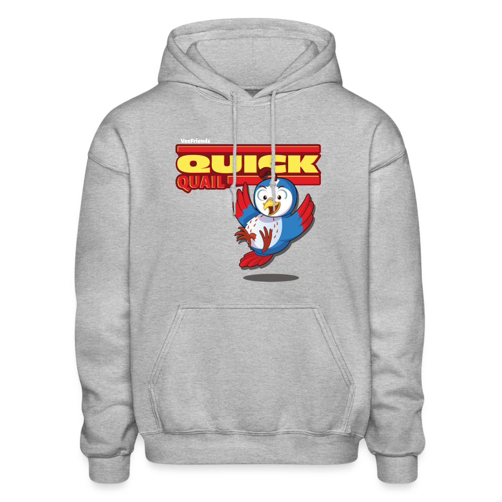 Quick Quail Character Comfort Adult Hoodie - heather gray