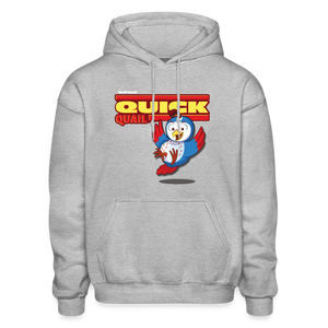 Quick Quail Character Comfort Adult Hoodie - heather gray