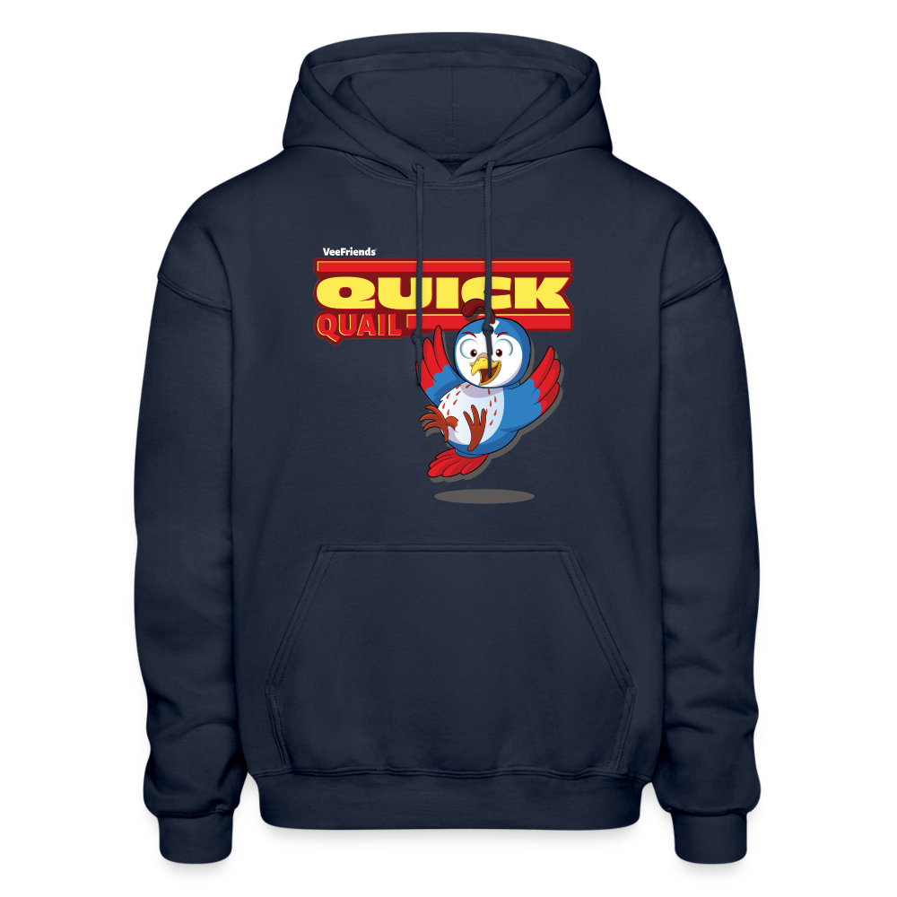 Quick Quail Character Comfort Adult Hoodie - navy