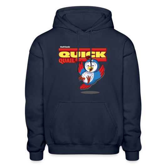 Quick Quail Character Comfort Adult Hoodie - navy