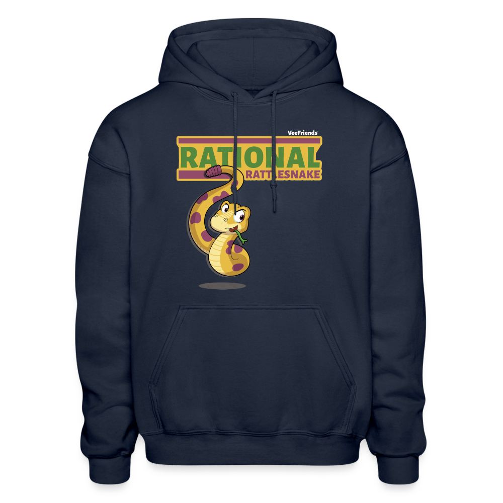 Rational Rattlesnake Character Comfort Adult Hoodie - navy