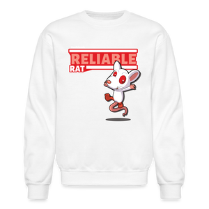 
            
                Load image into Gallery viewer, Reliable Rat Character Comfort Adult Crewneck Sweatshirt - white
            
        