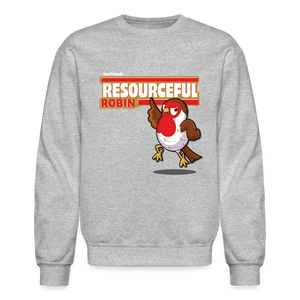Resourceful Robin Character Comfort Adult Crewneck Sweatshirt - heather gray