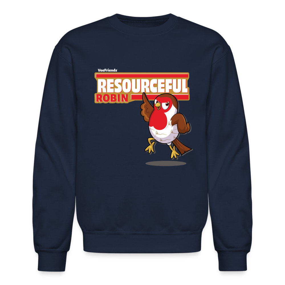 
            
                Load image into Gallery viewer, Resourceful Robin Character Comfort Adult Crewneck Sweatshirt - navy
            
        