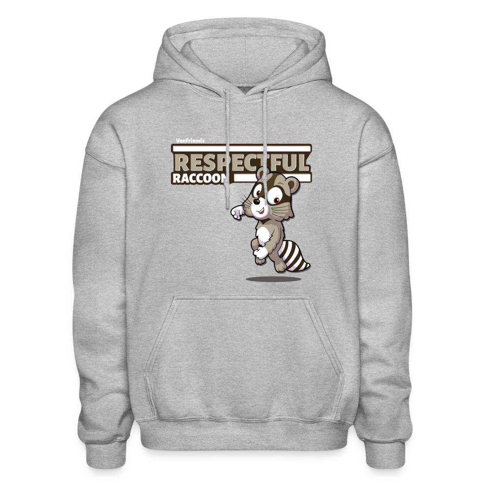 Respectful Racoon Character Comfort Adult Hoodie - heather gray